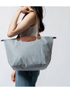 Le Pliage Original Large Shoulder Bag Tote Steel Gray Women s - LONGCHAMP - BALAAN 9