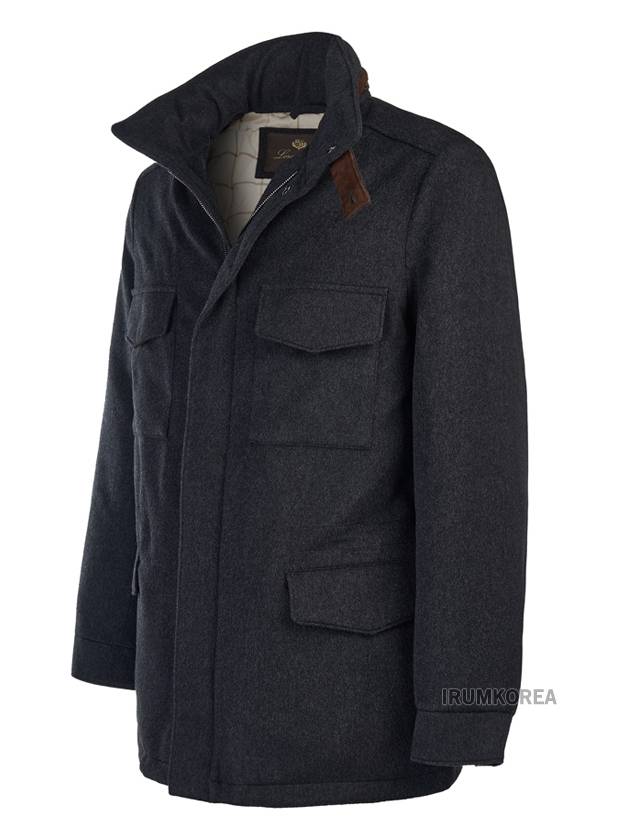 Traveller Cashmere Zip Up Jacket Navy Blue - LORO PIANA - BALAAN 3