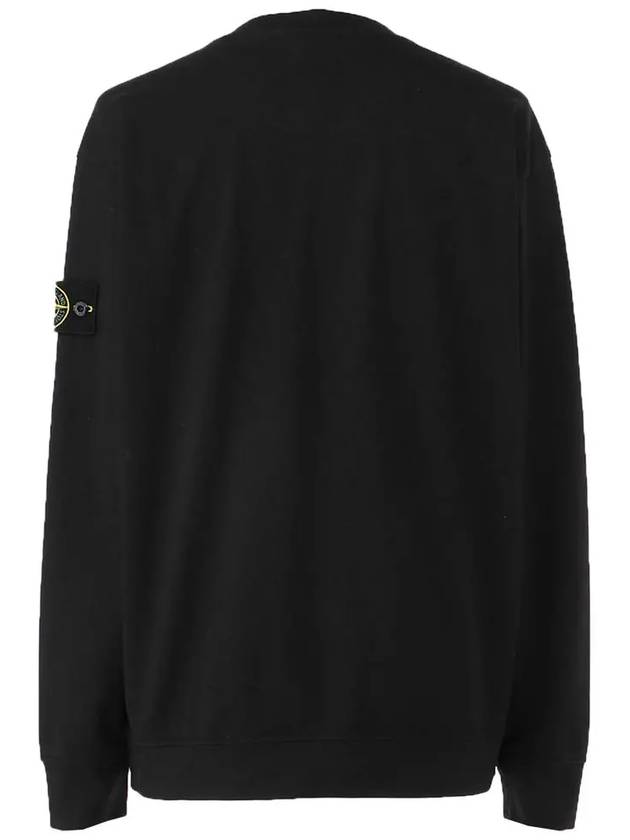 Wappen Patch Cotton Sweatshirt Black - STONE ISLAND - BALAAN 4