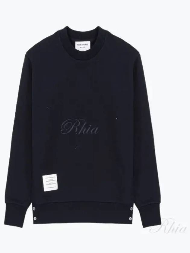 Center Back RWB Stripe Classic Loopback Crewneck Sweatshirt Navy - THOM BROWNE - BALAAN 2