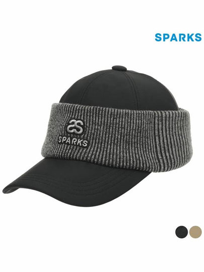 Men s wool knit color combination ball cap SL4MAC030 - SPARKS - BALAAN 2