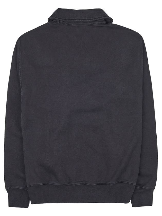 Logo Half Zip-up Oversized Long Sleeve Polo Shirt Black - DIOR - BALAAN 3