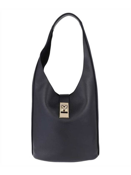 Buckle Hobo Shoulder Bag Black - SALVATORE FERRAGAMO - BALAAN 2