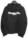 Couture Blended Cotton Windbreaker Black - DIOR - BALAAN 4