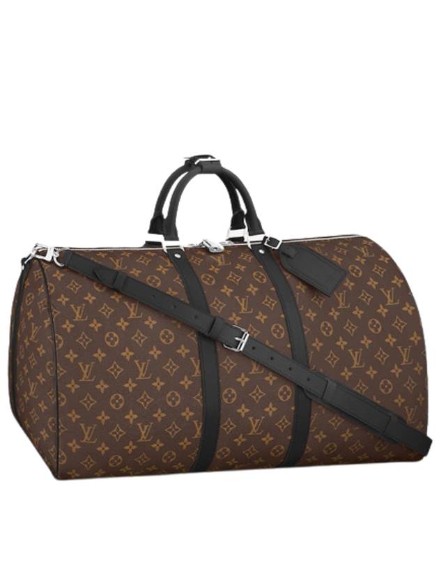 Monogram Keepall 55 Bandouliere Macassar Duffel Bag Brown - LOUIS VUITTON - BALAAN 1