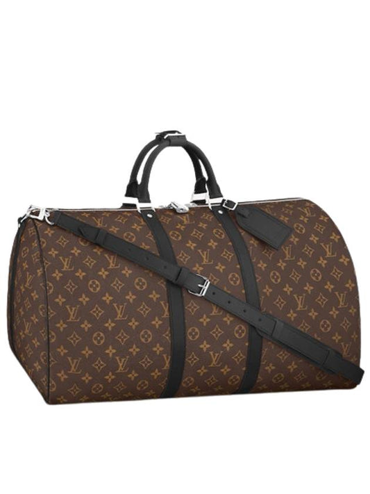 Monogram Keepall 55 Bandouli?re Macassar Boston Bag - LOUIS VUITTON - BALAAN 1