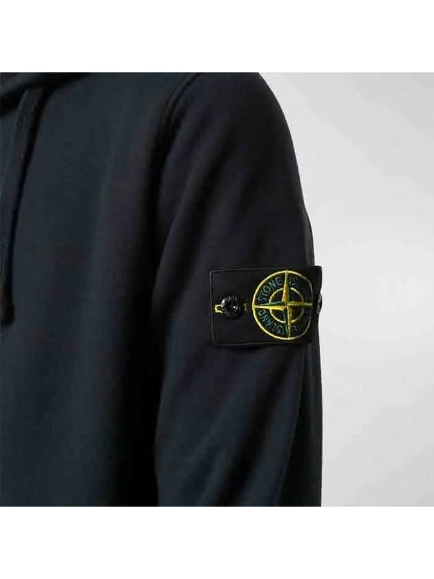 Wappen Logo Zip Up Hoodie Navy - STONE ISLAND - BALAAN 7