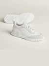 Bouncing Sneakers Mesh Suede Goatskin Blanc - HERMES - BALAAN 2