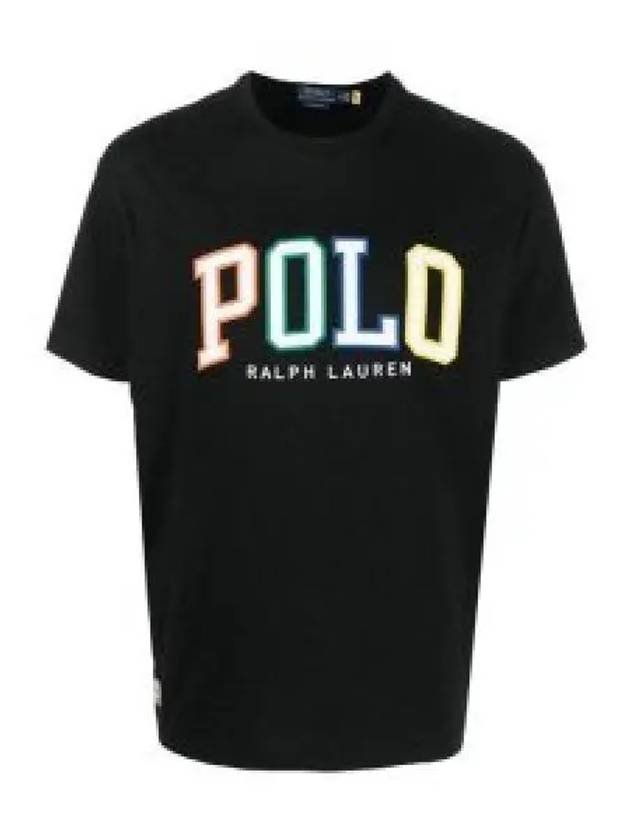 Embroidered Logo Short Sleeve T-Shirt Black - POLO RALPH LAUREN - BALAAN 2