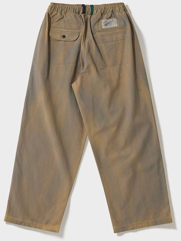 Dirty washed cotton long banding pants beige - FFEFF STUDIO - BALAAN 6