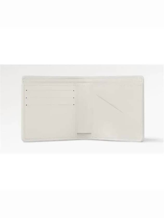 Multiple Monogram Shadow Calfskin Leather Half Wallet White - LOUIS VUITTON - BALAAN 5