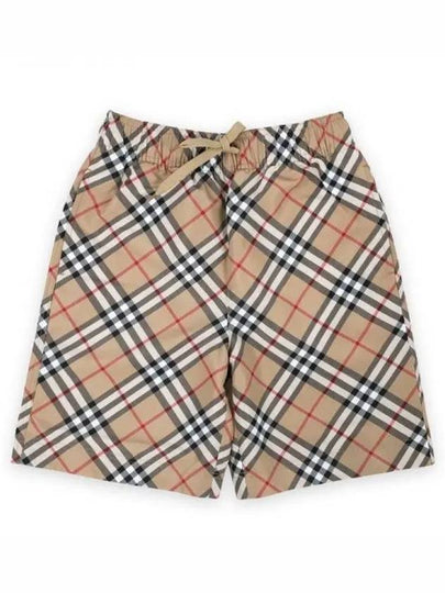 Kids Vintage Check Swim Pants Beige - BURBERRY - BALAAN 2