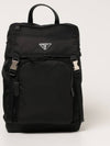 Re-Nylon Saffiano Leather Backpack Black - PRADA - BALAAN 2