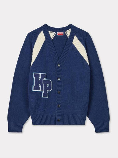 Paris Varsity Logo Patch Cardigan FE6 5CA48 43C H77 - KENZO - BALAAN 1