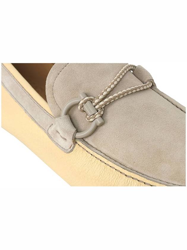 Light Gray Gancini Loafer FRONT 4 0757714 - SALVATORE FERRAGAMO - BALAAN 6