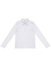 Cool ribbed collar long sleeve t-shirtwhite - BUTTONPLAY - BALAAN 1