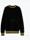 College Patch Crew Neck Knit Top Black - MSGM - BALAAN 2