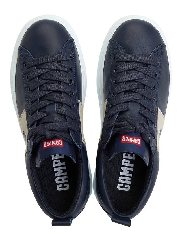 Runner Leather Low Top Sneakers Blue - CAMPER - BALAAN 3