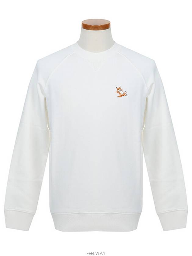 Chillax Fox Patch Classic Sweatshirt Ecru - MAISON KITSUNE - BALAAN 3