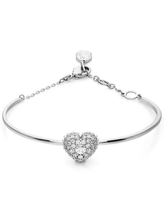 Idyllia Heart Bangle Bracelet Silver - SWAROVSKI - BALAAN 4