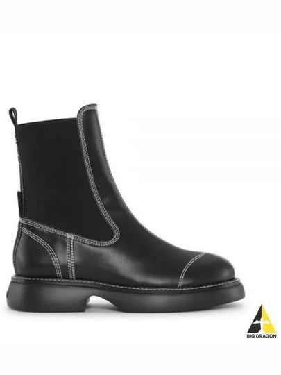 Everyday Mid Chelsea Boots Black - GANNI - BALAAN 2