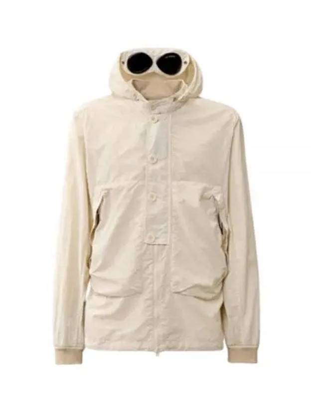 Flatt Nylon Goggle Over Long Sleeve Shirt Beige - CP COMPANY - BALAAN 2