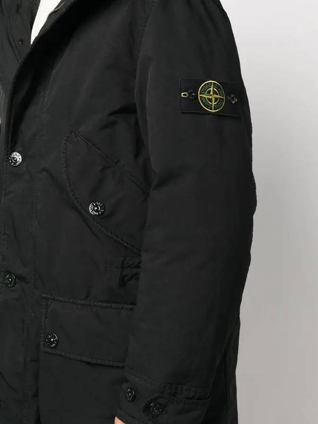 David Down Parka Black - STONE ISLAND - BALAAN 4