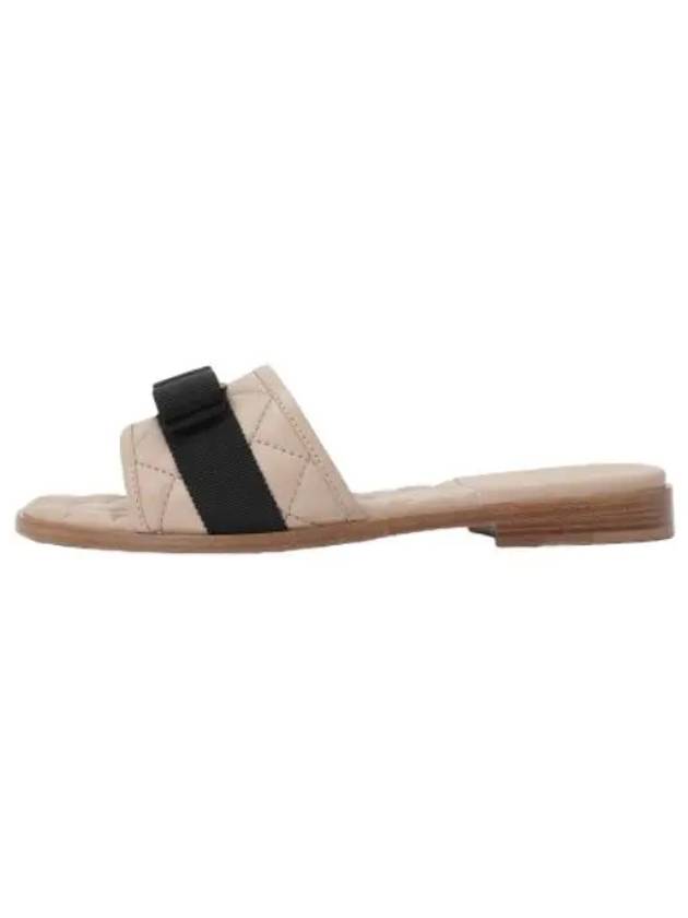 Ferragamo Vara Slide Beige Slippers - SALVATORE FERRAGAMO - BALAAN 1