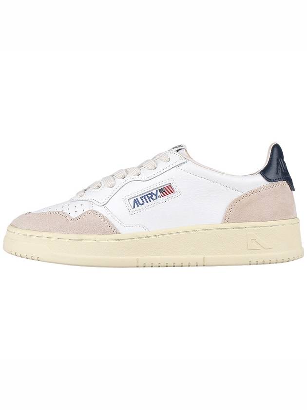 Medalist Navy Tab Low Top Sneakers White Blue - AUTRY - BALAAN 4