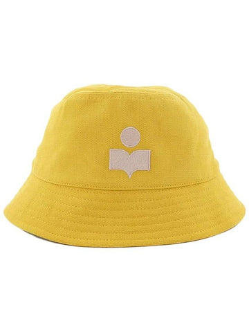 Haley Embroidered Logo Bucket Hat Yellow - ISABEL MARANT - BALAAN 1