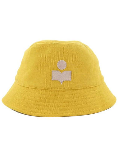 Haley Embroidered Logo Bucket Hat Yellow - ISABEL MARANT - BALAAN 1