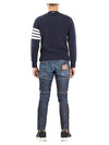 4 Bar Loopback Jersey Sweatshirt Navy - THOM BROWNE - BALAAN 4