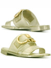 11th Anniversary Taryn Double Gancini Sandals Gold 0726358 - SALVATORE FERRAGAMO - BALAAN 1