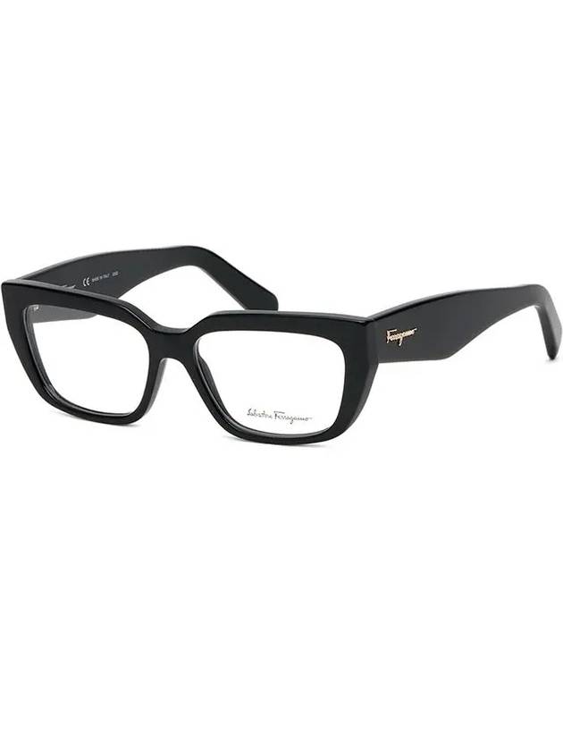 glasses frame SF2905 001 Oval horn rim thick black - SALVATORE FERRAGAMO - BALAAN 7