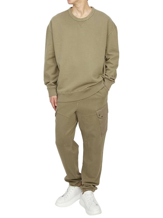 Men's Brushed Sweatshirt Khaki 22CTCUF03149 A06455 359 - TEN C - BALAAN 8