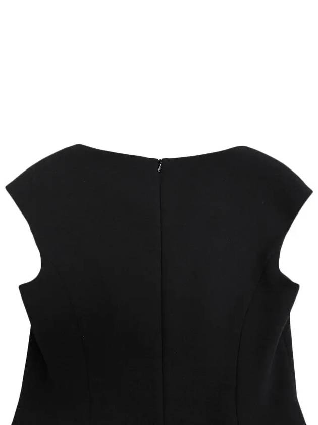 Ulla Slim Midi Dress Black - MAX MARA - BALAAN 6