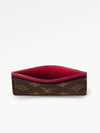 Monogram Card Wallet Brown Fuchsia - LOUIS VUITTON - BALAAN 5