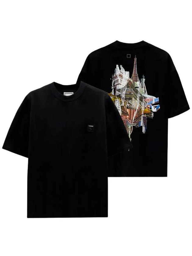 City Graphic T Shirt Black Men s W243TS09718B - WOOYOUNGMI - BALAAN 1