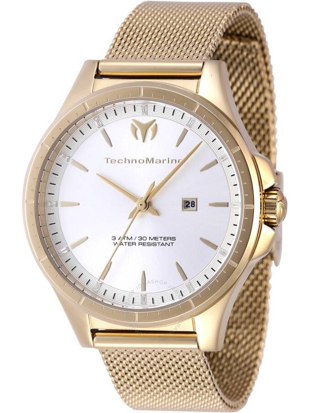 Technomarine MoonSun Date Quartz Silver Dial Ladies Watch TM-822036 - TECHNOMARINE - BALAAN 1