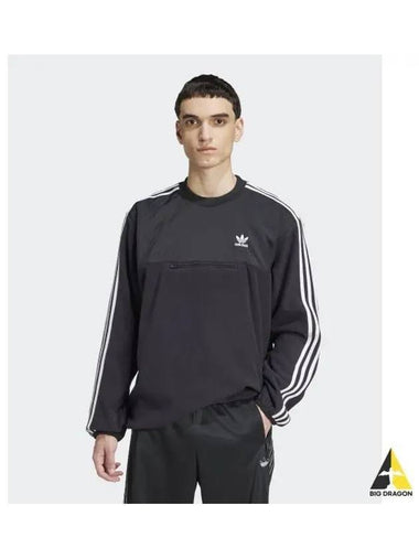 adidas polar crewneck sweatshirt black IZ1833 - ADIDAS - BALAAN 1