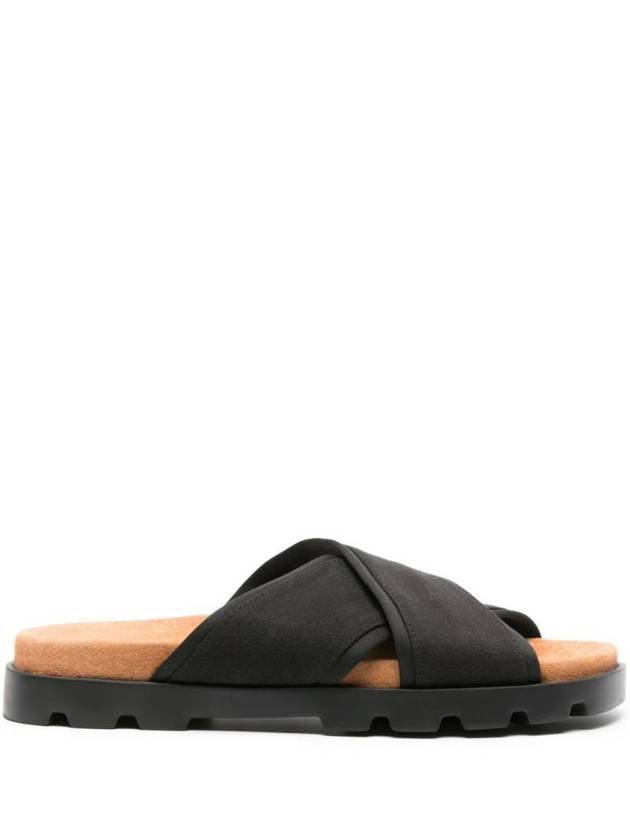 Brutus Cross Strap Sandals Black - CAMPER - BALAAN 1