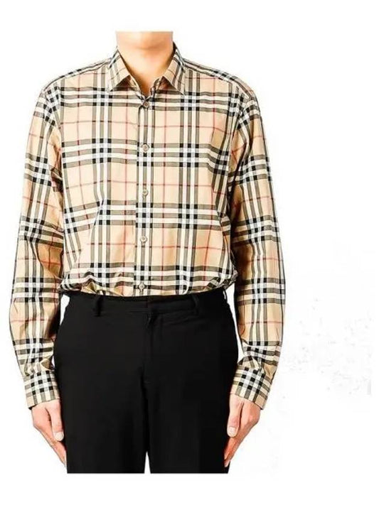 Men s vintage check long sleeve shirt 271678 - BURBERRY - BALAAN 1