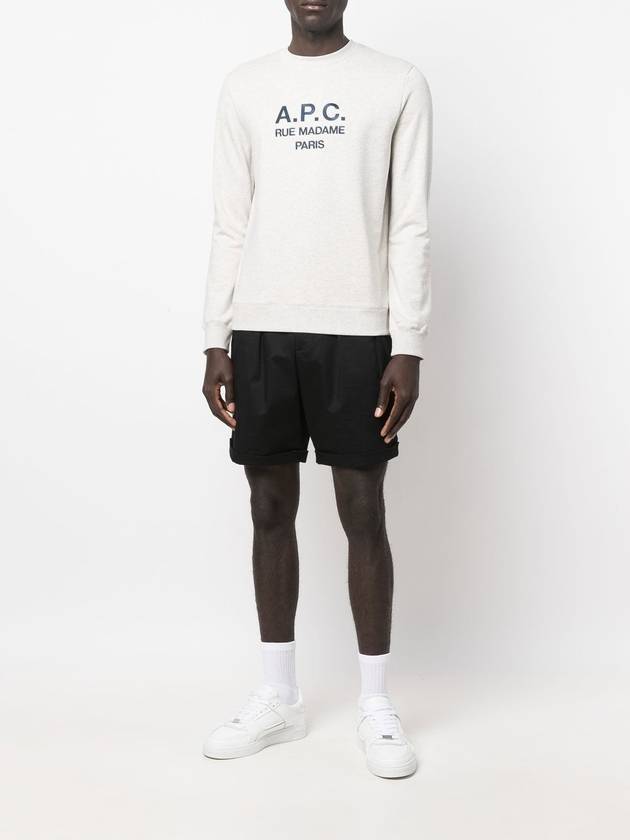 Rufus Embroidery Logo Sweatshirt Grey - A.P.C. - BALAAN 5