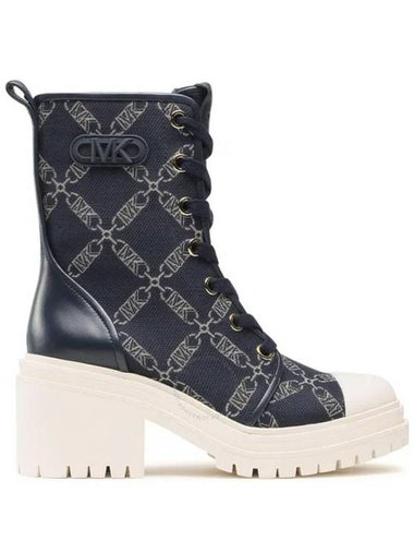 Michael Kors Logo Jacquard Hanley Combat Boots, Brand Size 7 ( US Size 7 ) - MICHAEL KORS - BALAAN 1