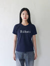 Serif Logo Tshirt NAVY - RUBATI - BALAAN 4