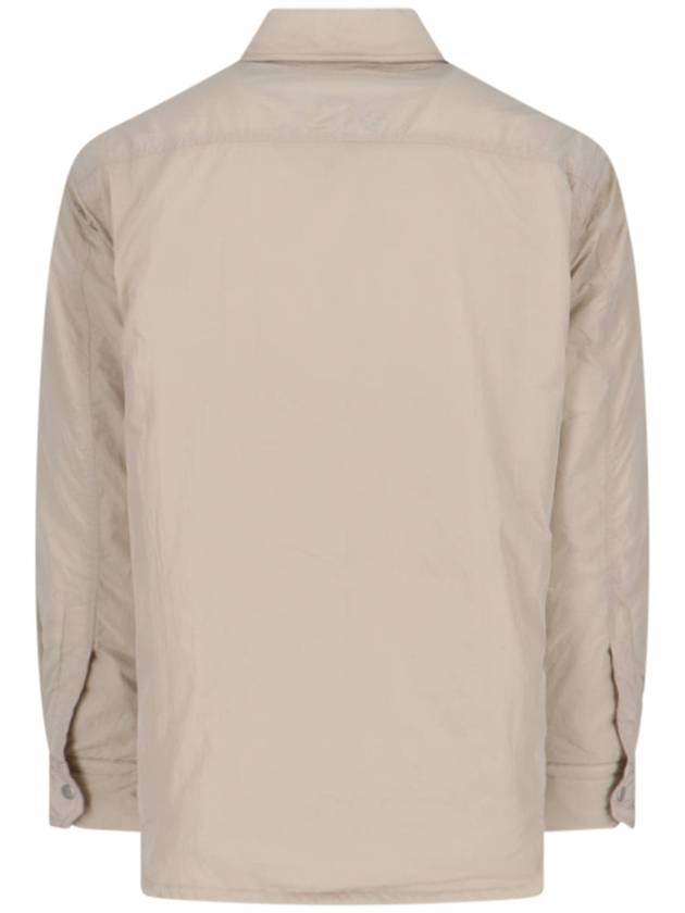 Quilted Shirt Jacket Ivory - HELMUT LANG - BALAAN 3