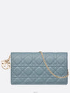 Lady Cannage Lambskin Chain Pouch Bag Cloud Blue - DIOR - BALAAN 2