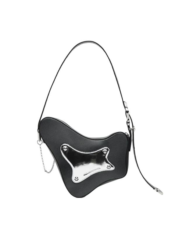 WoMen's Hardcore Guitar Shoulder Bag Silver Black - ANDERSSON BELL - BALAAN 1