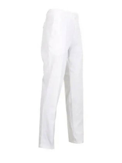 Hidden Drawcord Tapered Regular Fit Straight Pants White - HUGO BOSS - BALAAN 2