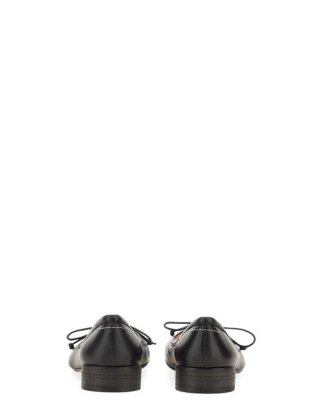 Anatomic Leather Ballerina Flats Black - MAISON MARGIELA - BALAAN 4